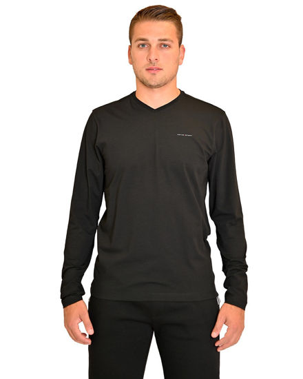 Immagine di T-SHIRT ML COLLO A V JSY TU BLACK