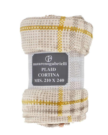 Immagine di NAZARENO GARBIELLI - Plaid panna modello CORTINA, 210x240CM