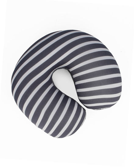 Immagine di GET UP - Cuscino viaggio a righe grigio da bimbo