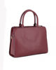 Immagine di SOLO SOPRANI - Borsa due manici bordeaux loggata con morsetto e tre scomparti principali, tracolla removibile