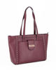Immagine di SOLO SOPRANI - Borsa shopping bordeaux con tasca frontale