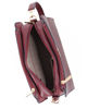 Immagine di SOLO SOPRANI - Borsa a spalla bordeaux loggata con morsetto e tre scomparti principali, tracolla removibile