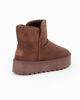 Immagine di RIFLE - Stivaletto cioccolato scamosciato con pelliccia interna