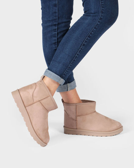 Immagine di MISS GLOBO - Stivaletto khaki scamosciato con pelliccia interna