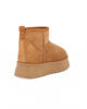 Immagine di MISS GLOBO - Stivaletto camel scamosciato con pelliccia interna