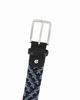 Immagine di NAZARENO GABRIELLI - Cinta nera/blu intrecciata ed elasticizzata da uomo