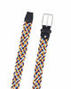 Immagine di NAZARENO GABRIELLI - Cinta multicolor intrecciata ed elasticizzata da uomo