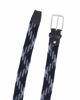 Immagine di NAZARENO GABRIELLI - Cinta blu intrecciata ed elasticizzata da uomo