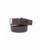 Immagine di NAZARENO GABRIELLI - Cinta marrone intrecciata ed elasticizzata da uomo