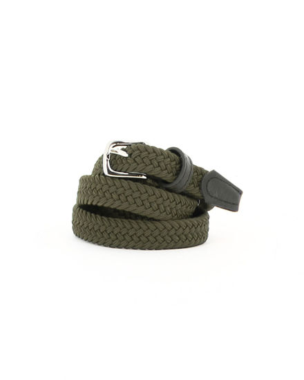 Immagine di NAZARENO GABRIELLI - Cinta verde militare da donna, intrecciata ed elasticizzata