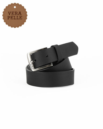 Immagine di RIFLE - Cinta nera in VERA PELLE da uomo