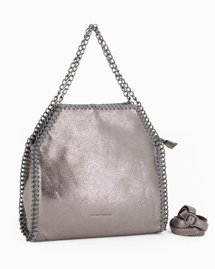 Immagine di CORTINA POLO STYLE - Borsa a mano piombo, tracolla removibile