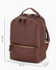 Immagine di CHESTER POLO ACADEMY - Zaino marrone in VERA PELLE con due scomparti principali e tasca frontale
