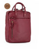 Immagine di CHESTER POLO ACADEMY - Zaino rubino in VERA PELLE con due manici e doppia tasca frontale