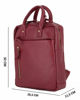 Immagine di CHESTER POLO ACADEMY - Zaino rubino in VERA PELLE con due manici e doppia tasca frontale