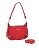 Immagine di NARDINI - Borsa a spalla rossa con parte frontale scamosciata, tracolla removibile