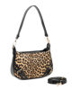 Immagine di NARDINI - Borsa a spalla leopardata con parte frontale scamosciata, tracolla removibile
