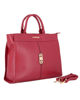 Immagine di LAURA BIAGIOTTI - Borsa a due manici rubino con logo frontale, tracolla removibile