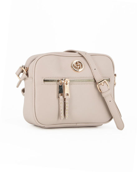 Immagine di CARRERA - Tracollina beige con logo e tasca frontale