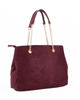 Immagine di LAURA BIAGIOTTI - Borsa a due manici scamosciata bordeaux