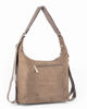 Immagine di LAURA BIAGIOTTI - Borsa/Zaino scamosciata terra con tasca frontale e posteriore