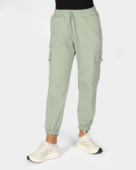 Immagine di GOLA -PANTALONE VERDE CHIARO DA DONNA CON TASCONI E POLSINO