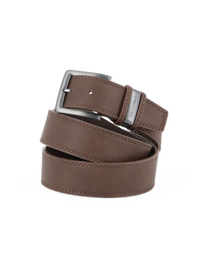 Immagine di SOLO SOPRANI - Cinta testa moro da uomo con fodera in VERA PELLE