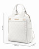Immagine di LAURA BIAGIOTTI - Zaino bianco con parte frontale logata e due tasche laterali