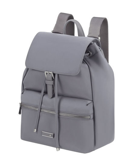 Immagine di SAMSONITE - Zaino silver grey con patta, tasca frontale e coulisse
