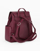 Immagine di NARDINI - Zaino bordeaux con due tasche laterali, patta e chiusura a coulisse
