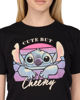 Immagine di LILO&STITCH - Tshirt nera da donna con stampa Stitch - JL052544
