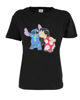 Immagine di LILO&STITCH - Tshirt nera da donna con stampa Lilo&Stitch - JL052545