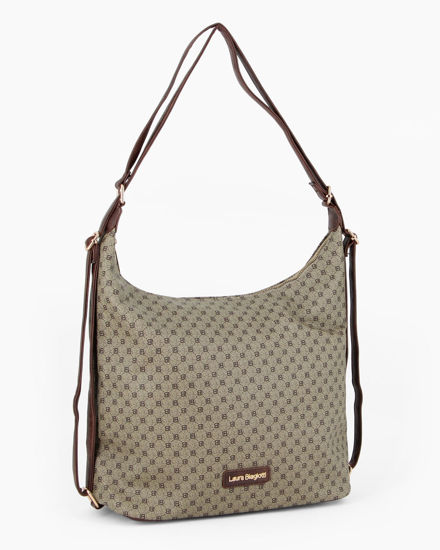 Immagine di LAURA BIAGIOTTI - Borsa/Zaino logata testa moro