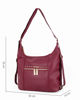 Immagine di LAURA BIAGIOTTI - Borsa/Zaino bordeaux con tasca frontale e posteriore