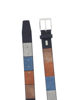 Immagine di SOLO SOPRANI - Cinta multicolor da uomo con fodera in VERA PELLE