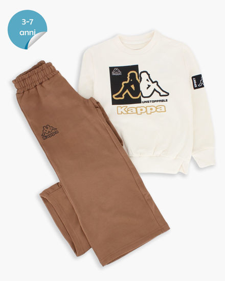 Immagine di KAPPA - TUTA COMPLETA BIANCA CON LOGO KAPPA DA BAMBINA