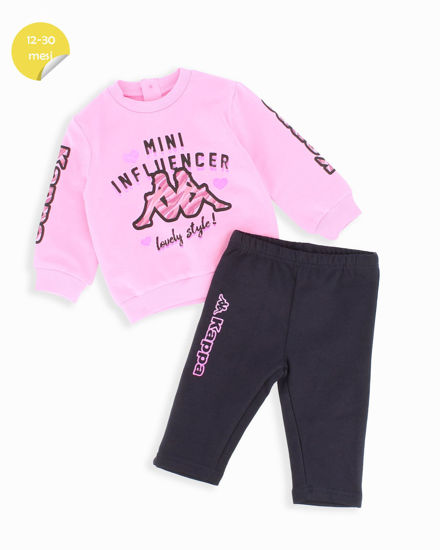 Immagine di KAPPA - TUTA COMPLETA ROSA CON LOGO KAPPA DA NEONATA
