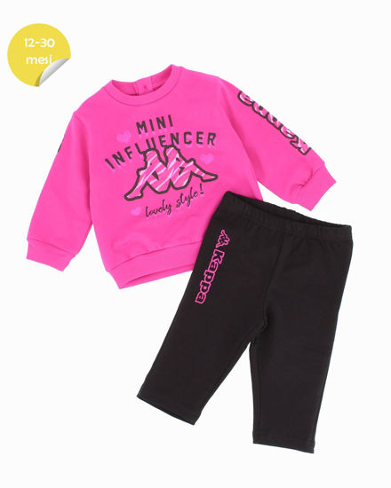 Immagine di KAPPA - TUTA COMPLETA FUCIA CON LOGO KAPPA DA NEONATA