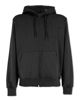 Immagine di GOLA - FELPA NERA DA UOMO CON ZIP E CAPPUCCIO