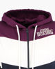 Immagine di XTREME BOXING - FELPA VIOLA/BIANCO/BLU DA DONNA FULL ZIP CON CAPPUCCIO