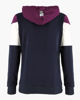 Immagine di XTREME BOXING - FELPA VIOLA/BIANCO/BLU DA DONNA FULL ZIP CON CAPPUCCIO