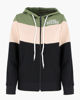 Immagine di XTREME BOXING - FELPA VERDE/BEIGE/NERO DA DONNA FULL ZIP CON CAPPUCCIO