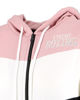 Immagine di XTREME BOXING - FELPA ROSA/BIANCA/NERO DA DONNA FULL ZIP CON CAPPUCCIO