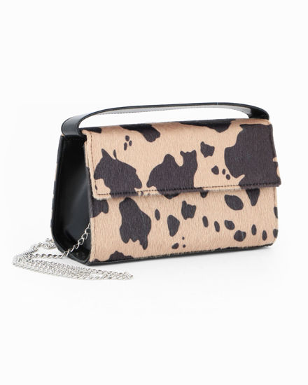 Immagine di TATOO - Minibag ad un manico muccata effetto cavallino con patta