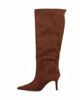 Immagine di MISS GLOBO - Stivale marrone scamosciato a punta, tacco 8CM