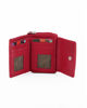 Immagine di YOU YOUNG COVERI - Portafoglio piccolo rosso in VERA PELLE con pattina e tasca portamonete