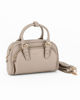 Immagine di DAVID JONES - Minibag a due manici taupe con tasca frontale, tracolla removibile