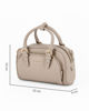 Immagine di DAVID JONES - Minibag a due manici taupe con tasca frontale, tracolla removibile