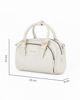 Immagine di DAVID JONES - Minibag a due manici crema con tasca frontale, tracolla removibile