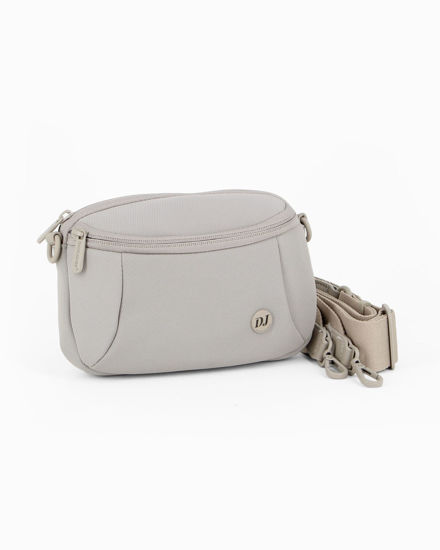 Immagine di DAVID JONES - Tracollina beige con tasca frontale